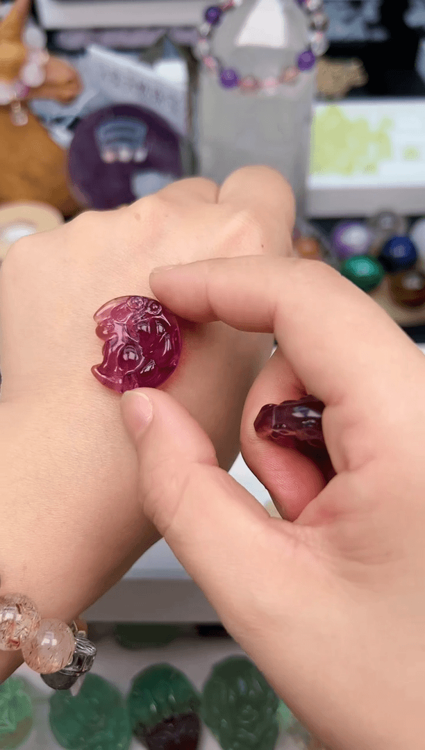 【闪购商品】萤石颈饰未镶嵌66a多样性发其一/7.16/1个