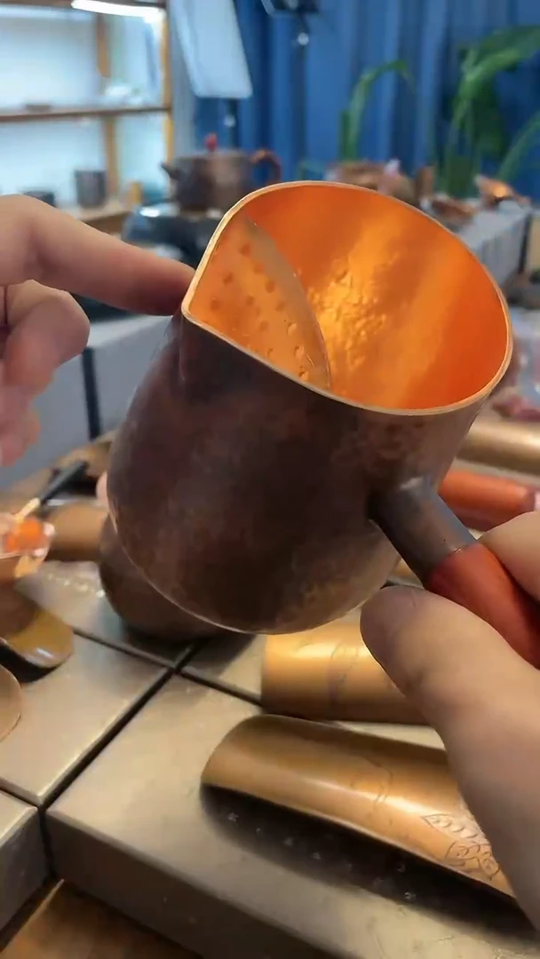 【闪购商品】紫铜大容量煮茶罐公道杯两用