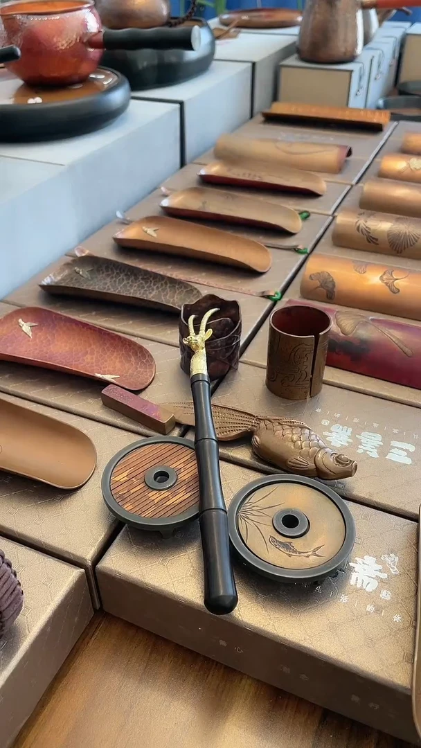 【闪购商品】黄铜羊头壶叉羊头壶叉