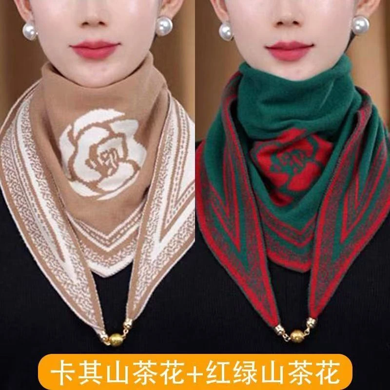 三角围巾时尚新款秋冬季护颈颈爆款防寒百搭脖套保暖气质新款围脖