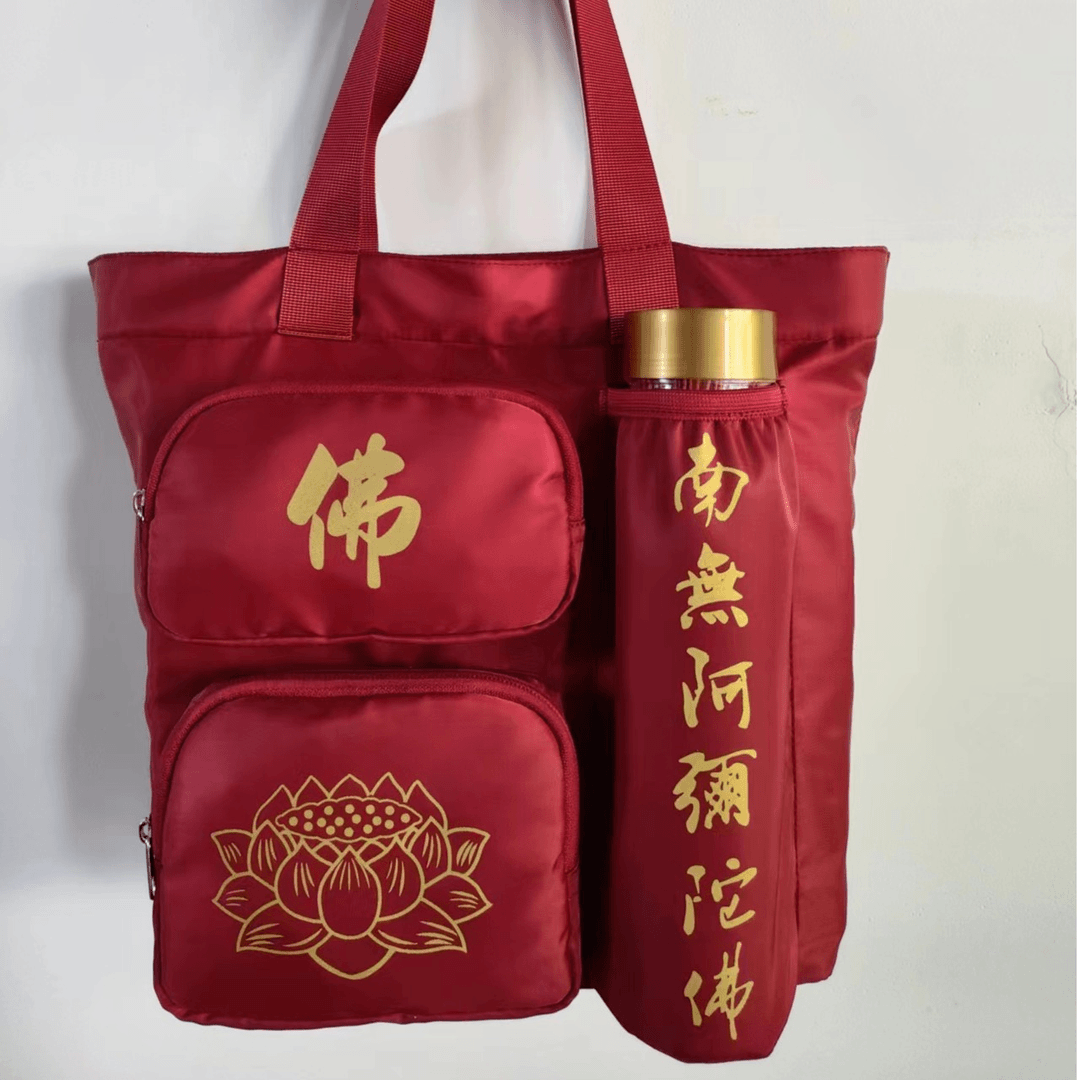南海多功能九华山拜拜专用背包旅行包烧香包单肩包旅行社进香便携