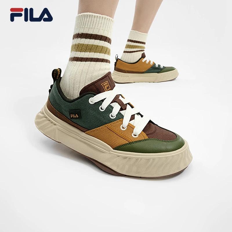 Fila/斐乐男鞋【FOSSO川行鞋】时尚潮流复古低帮帆布鞋F12M422304F