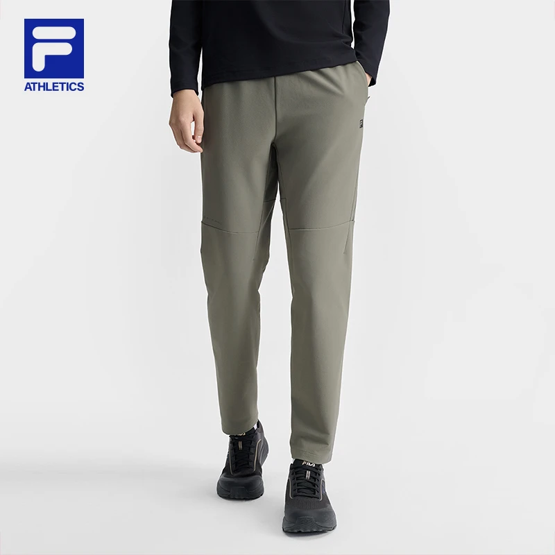 FILA斐乐【梭织尼龙登山裤】男士春季新户外保暖运动A11M511805F