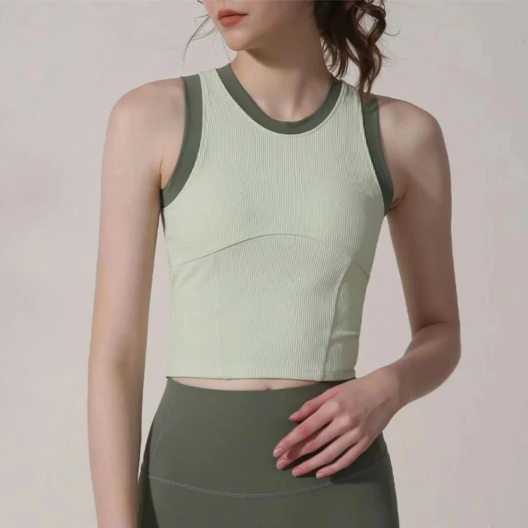 运动内衣防震防下垂高强度外穿夏天背心式速干瑜伽跑步显胸小上衣