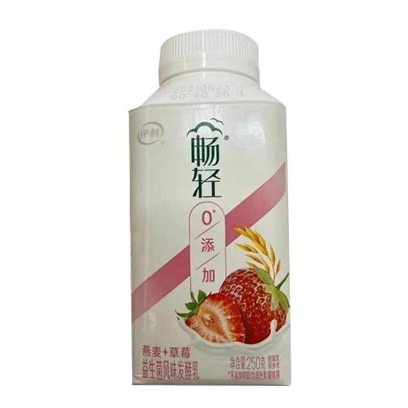 伊利畅轻燕麦草莓风味发酵乳 250g