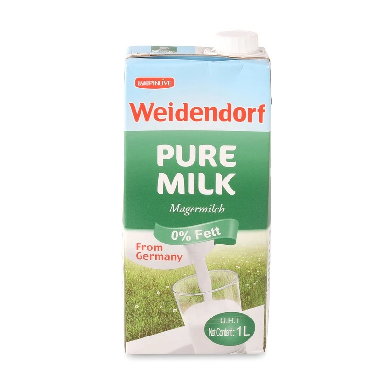 德亚Weidendorf 脱脂牛奶 1L 德国进口