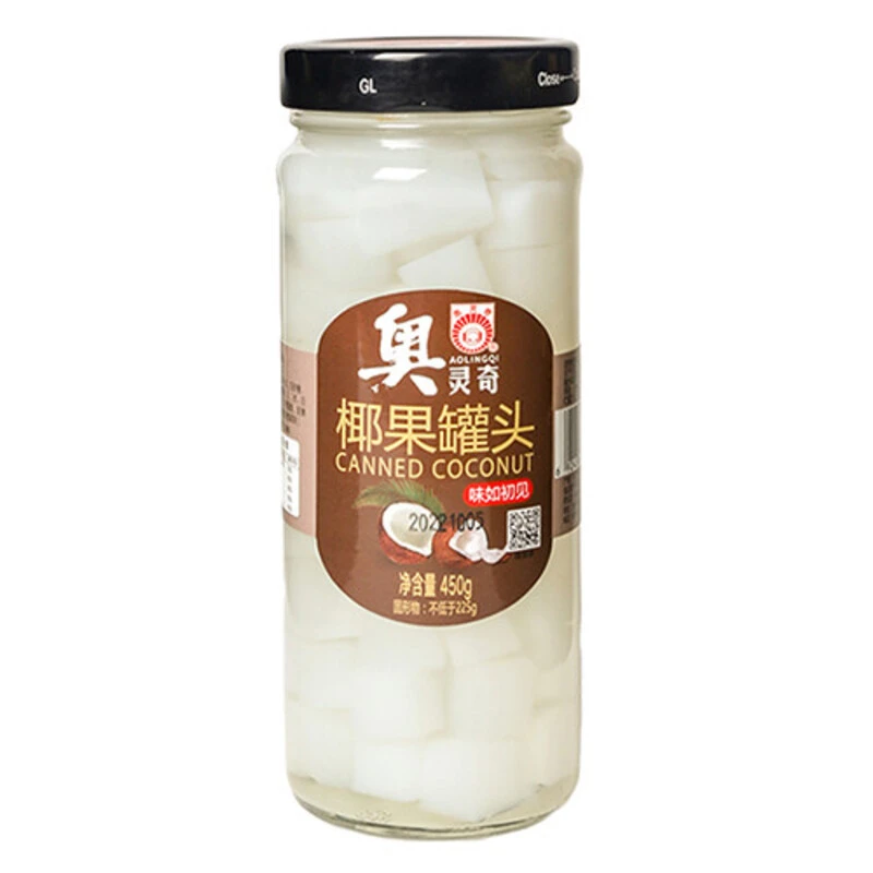 奥灵奇 冰糖椰果皇罐头 450g 方便速食