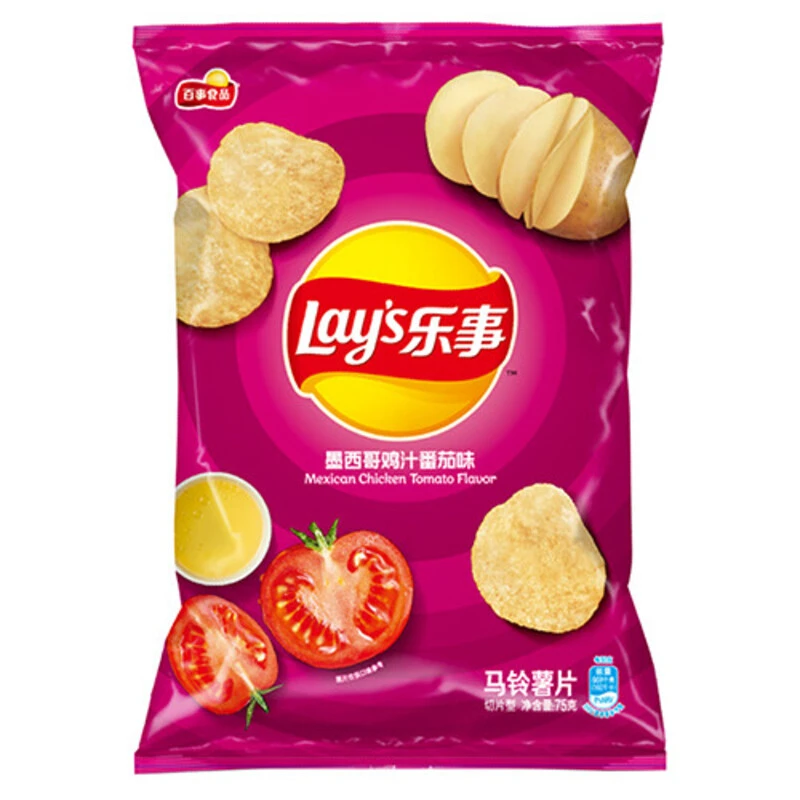 乐事 墨西哥鸡汁番茄味薯片 75g