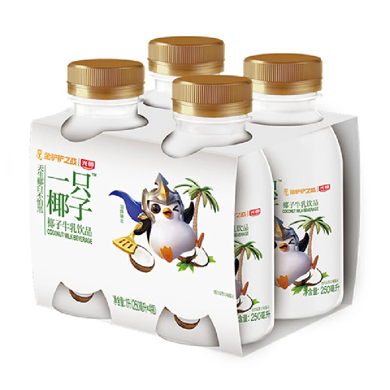 光明 一只椰子牛乳饮品四连封 250ml*4