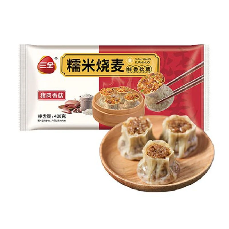 三全 猪肉香菇糯米烧麦 400g
