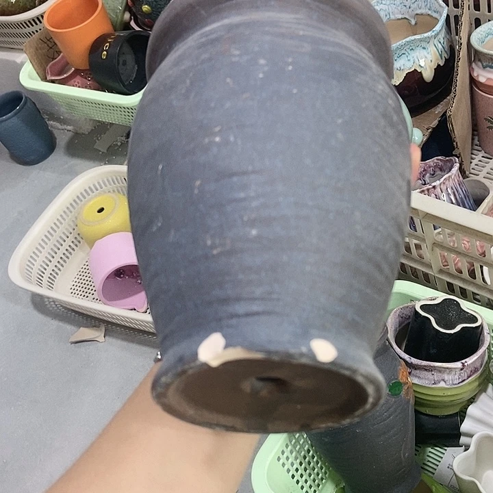 红陶20CM以下瑕疵口径11高度16