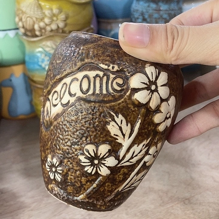 红陶20CM以下口径7高度10