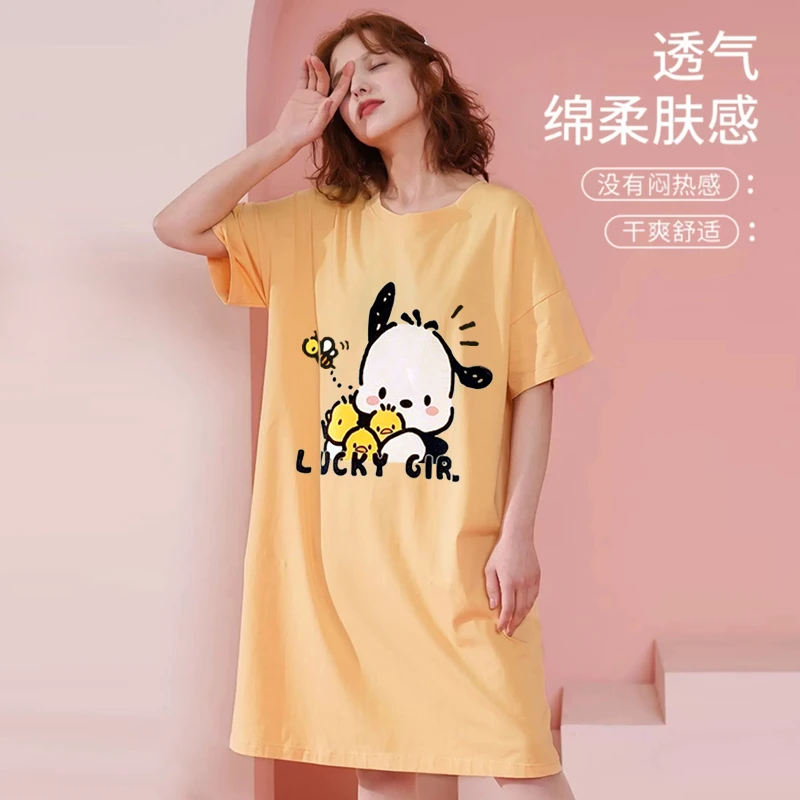 6657 女童纯棉睡裙家居服夏季薄款睡衣女孩小女孩儿童款睡衣