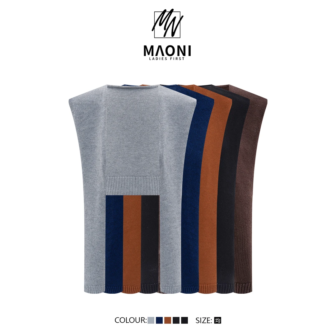 毛妮Peshe【极简风】高智淡人法式百搭海军领设计感披肩D9568