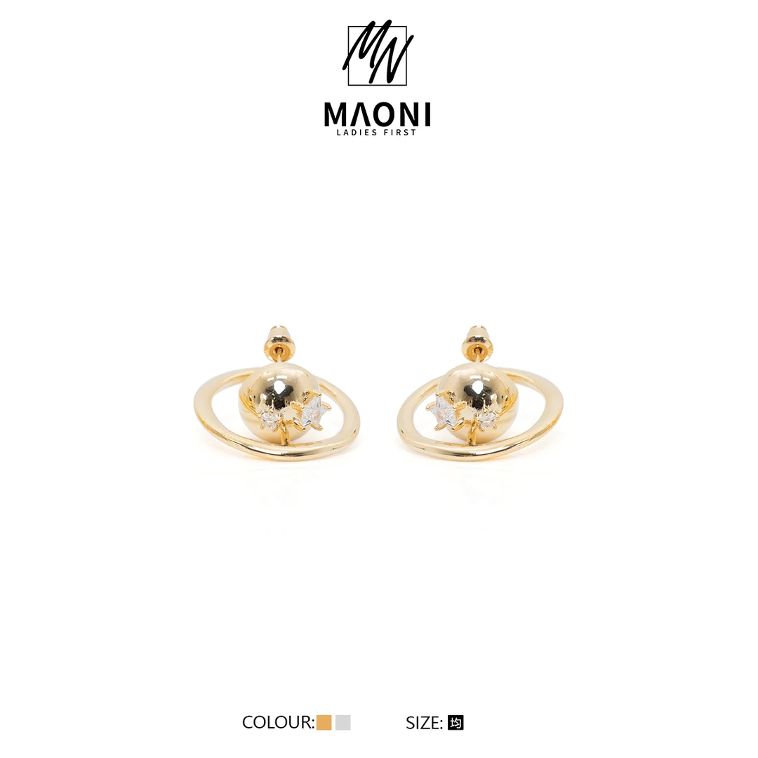 合金耳饰 毛妮Peshe【闪耀星空】轻奢时尚简约百搭耳环DX8906