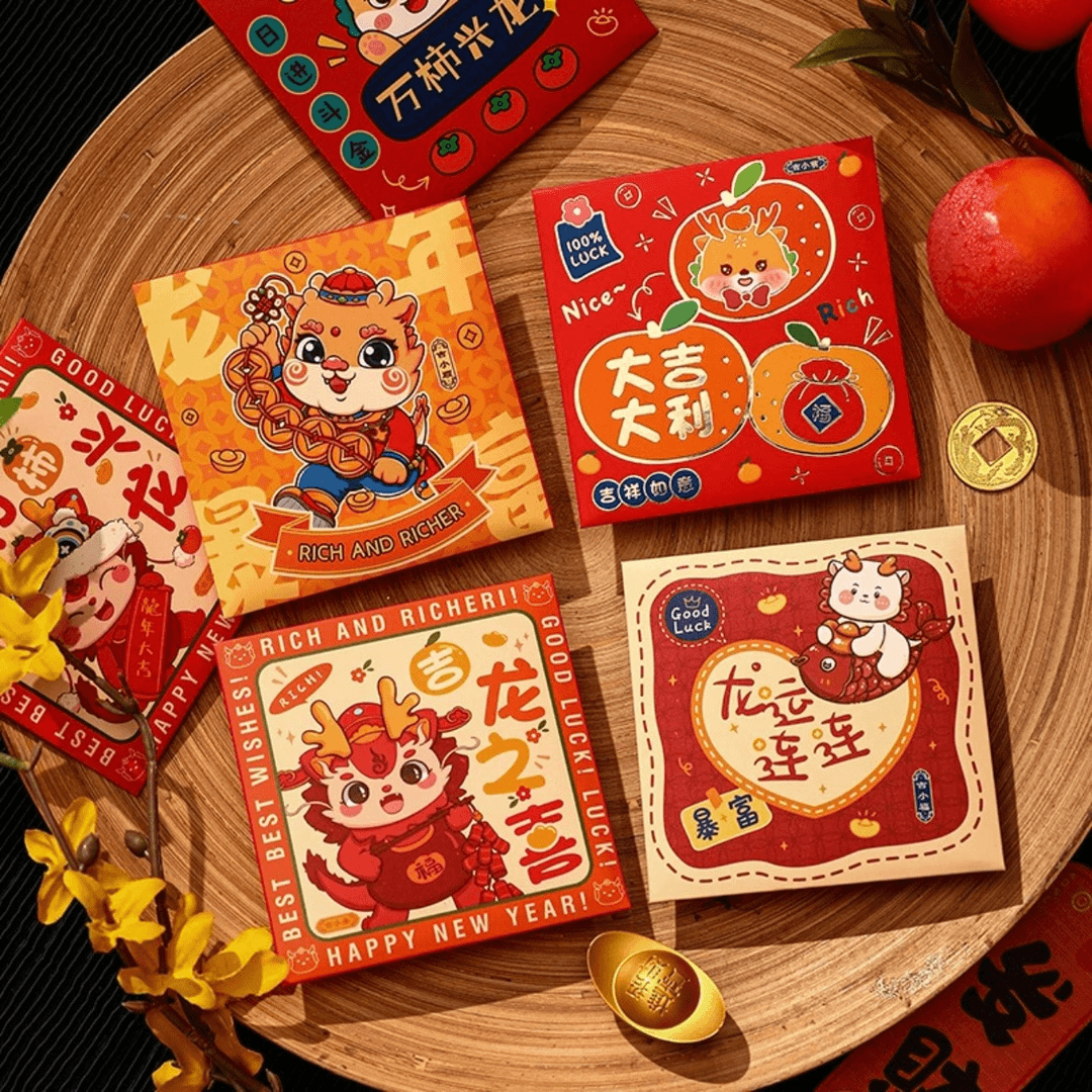 龙年生肖小红包新款2024新年过年卡通可爱创意高颜值利是封红包袋