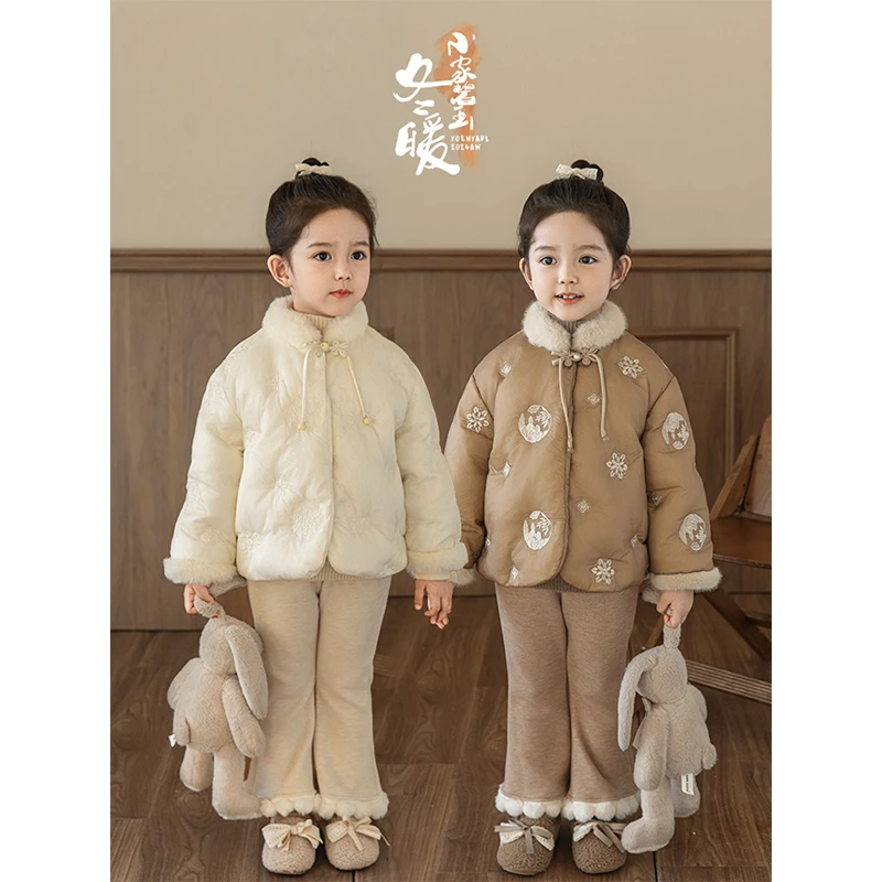 YOEHYAUL/幼悠幼悠 冬三波【舒适暖冬】加厚保暖女童羽绒服 LD0060