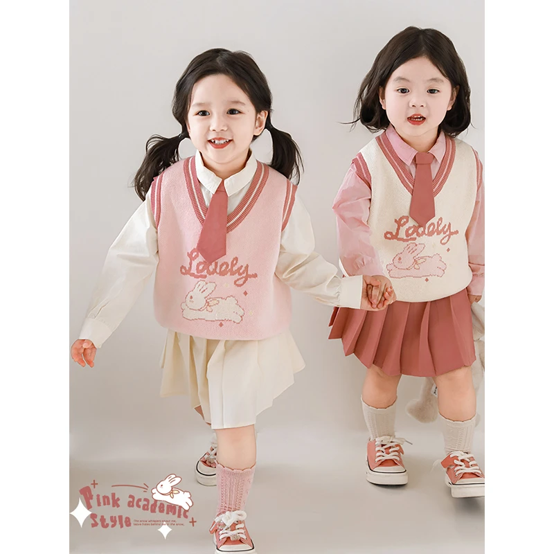 幼悠【萌宠玩趣】春一波女童卡通可爱 时髦洋气 春秋休闲马甲WC0035