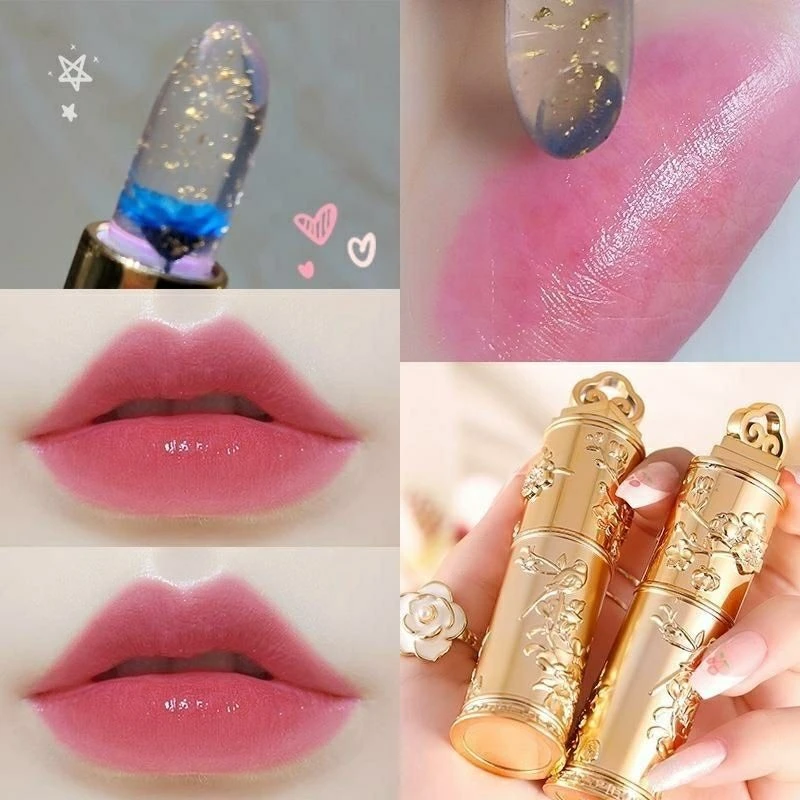 【正品保证 买一送一】鲜花晶透变色口红不沾杯保湿滋润补水显白