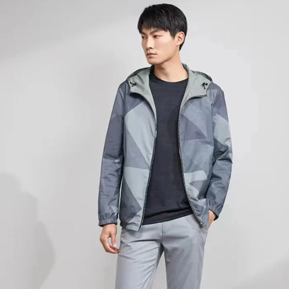 【李生严选】柜货春秋新款连帽双面夹克休闲迷彩上衣1Q371A/1Q072A