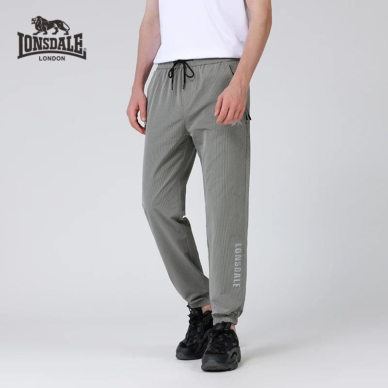 LONSDALE/龙狮戴尔休闲直筒束脚裤经典潮流长裤ZJ0503-22JDL110