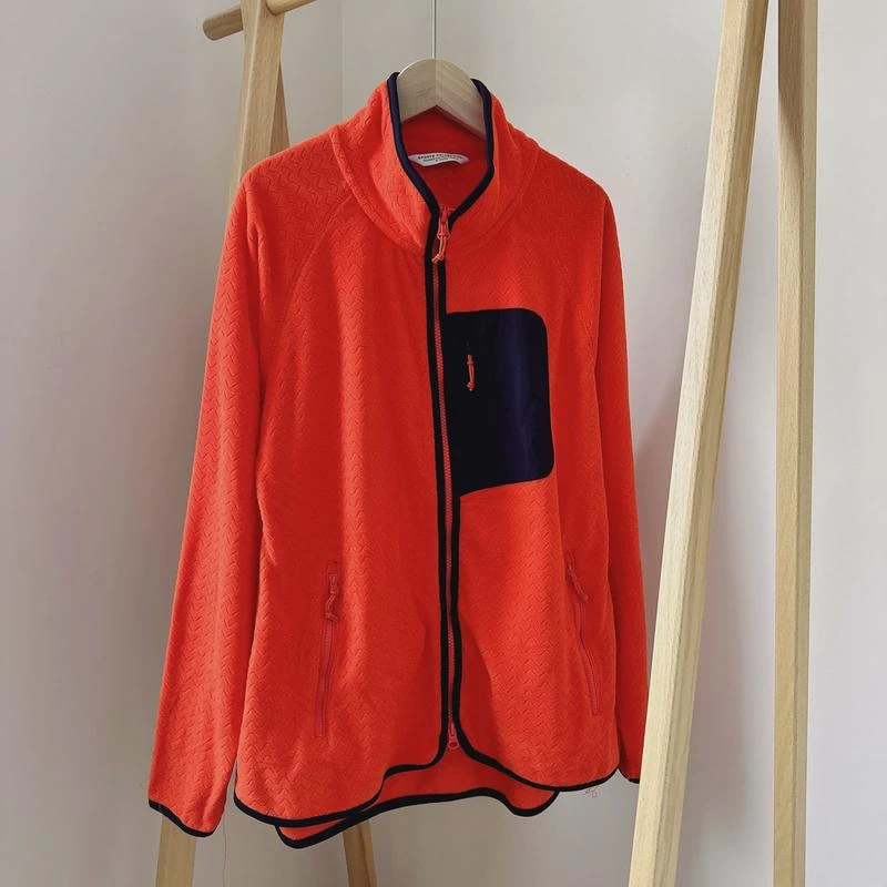 德国TCM女士秋冬抓绒外套运动户外拉链上衣薄绒外套 大码