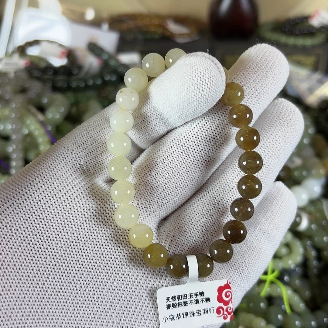 和田玉手链未镶嵌W55