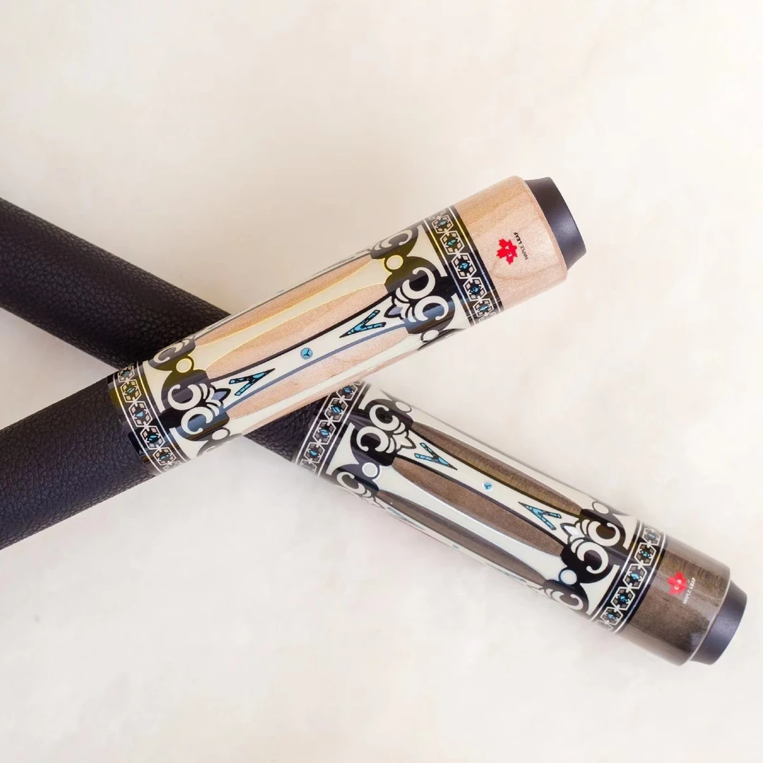 枫叶品牌铠甲台球大头杆加长科技动力中式八球九球