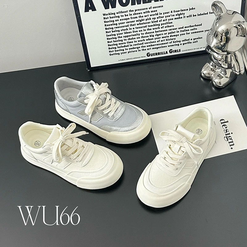 休闲鞋子女鞋爆款2025新款百搭透气小白鞋软底板鞋时尚潮流运动鞋