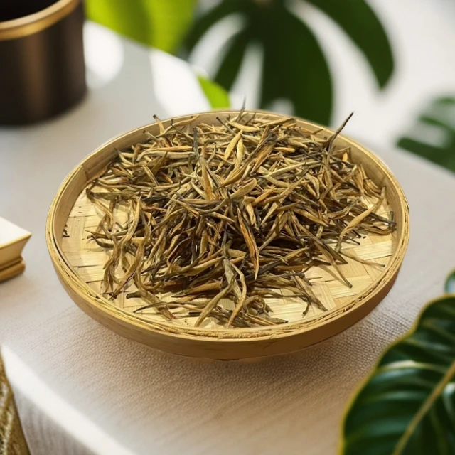 【啊豪普洱】凤庆大金针 滇红 红茶 2024年 头春头采 冲泡散茶茶水