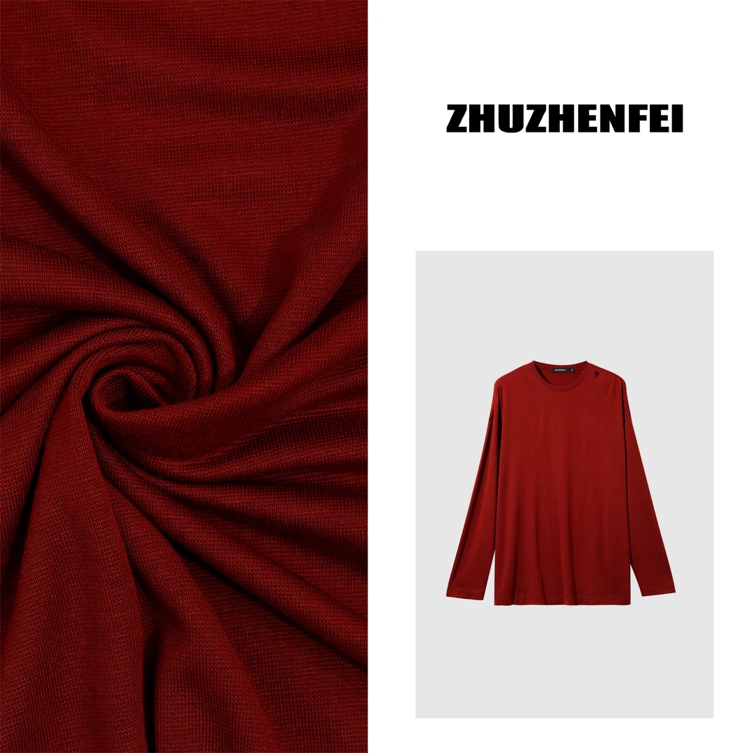 ZHUZHENFEI三色薄款微宽松显瘦基础百搭纯色大码打底衫Z343133