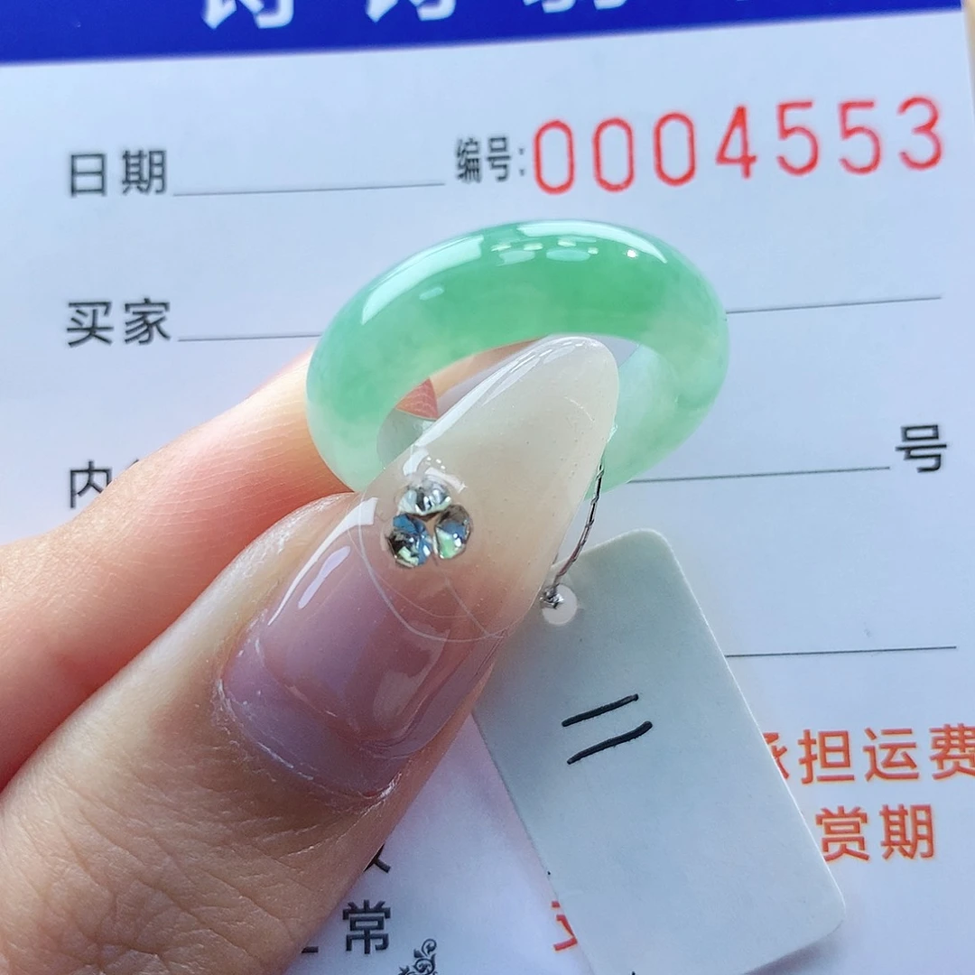 翡翠戒指未镶嵌天然缅甸A货