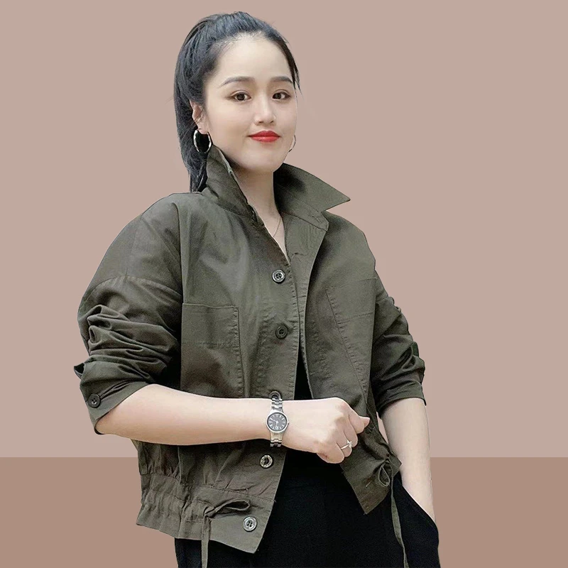 2024春秋季新款休闲显瘦薄款外套时尚洋气百搭上衣减龄小个子女装
