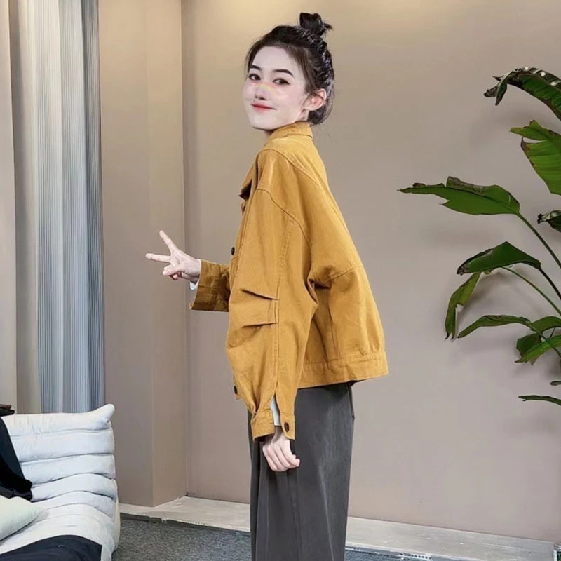 2025春秋季新款工装短款外套女士短款小个子上衣女装洋气时尚夹克
