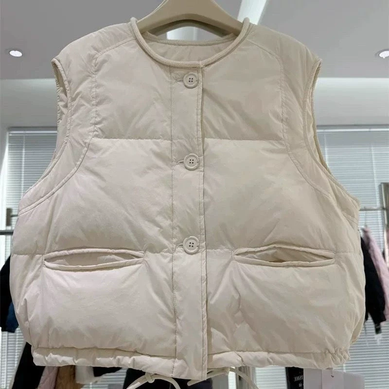 2024秋冬季新款小个子简约休闲背心马夹女款外穿洋气百搭时尚马甲