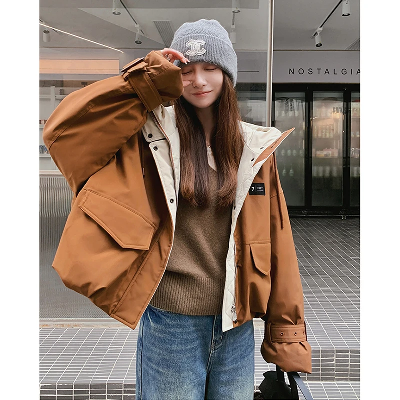 2024冬季新款棉衣棉服外套女士小个子加厚短款面包服洋气爆款女装