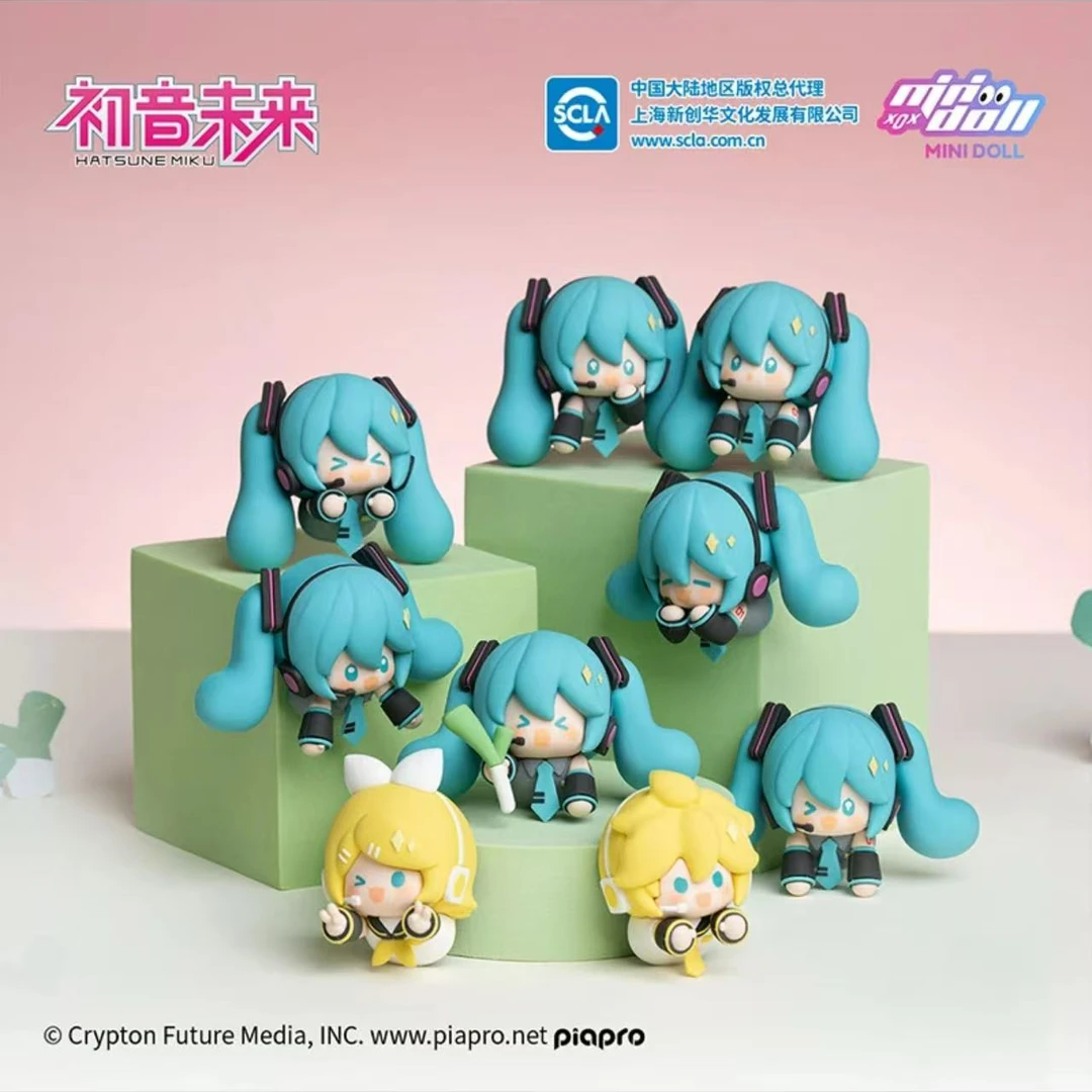 【拆袋】mini doll初音未来指尖玩偶磁力贴官方小摆件冰箱贴盲盒