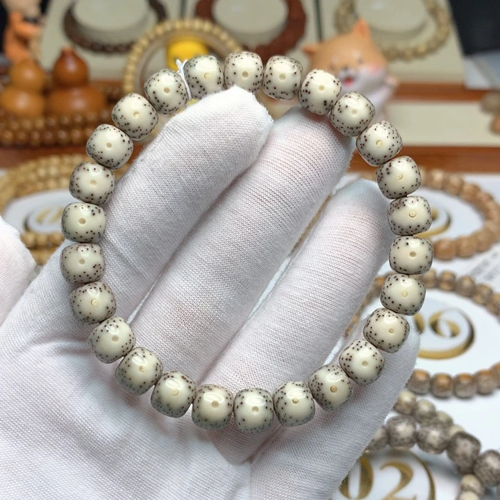 星月菩提手串9/8黄金瞳大眼睛 月朗星稀双留白 毕业级