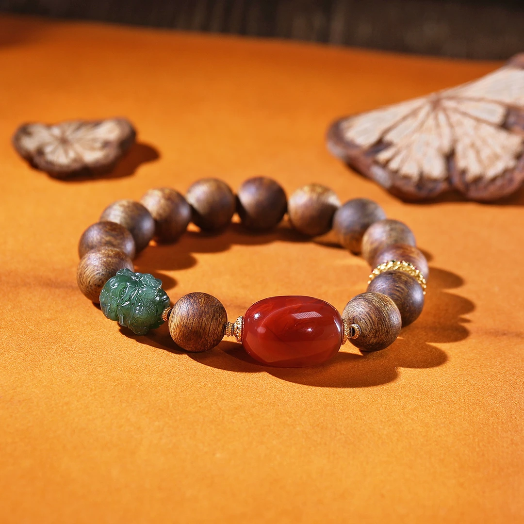 大道香-鹰嘴沉香单圈男女款百搭气质手串S29147-12