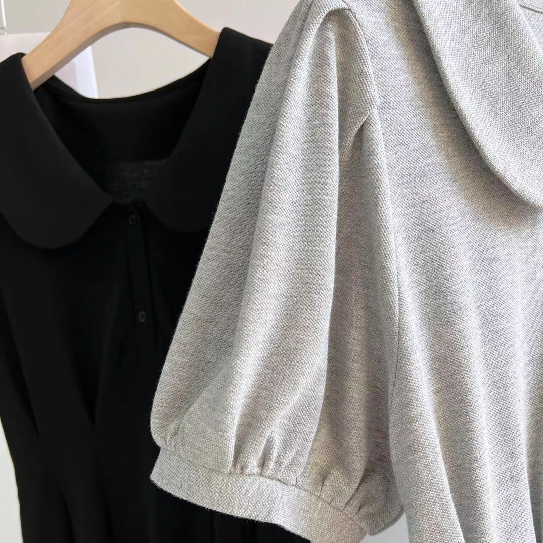 Norike/Norike法式复古圆领针织连衣裙