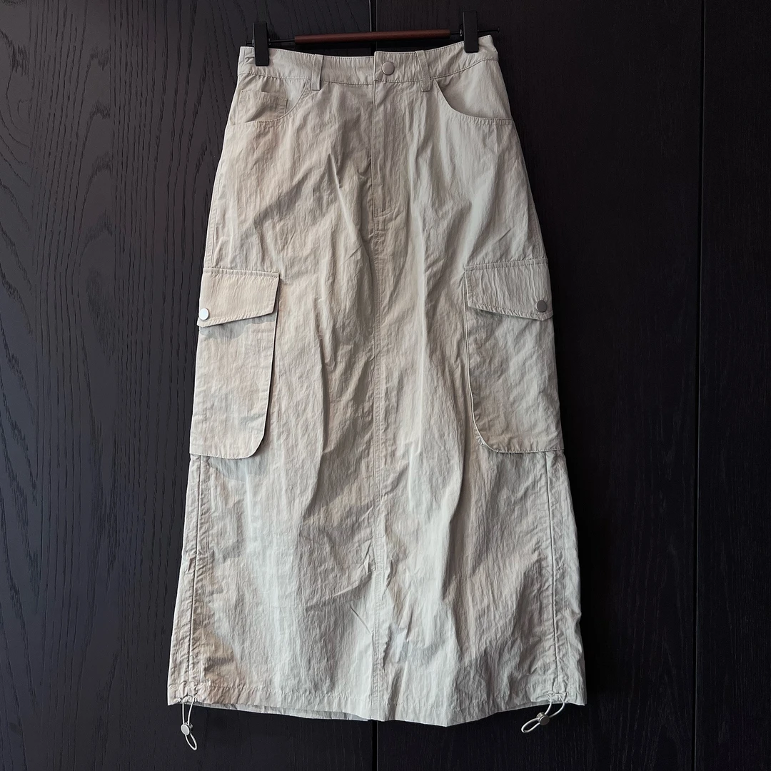 Norike/Norike库库 立体大口袋抽绳工装半裙NK3796