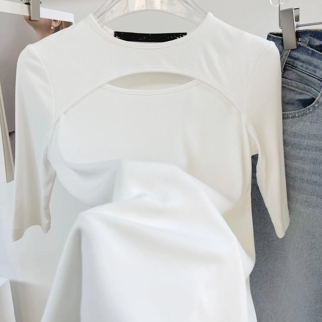 Norike/NorikeA家 镂空针织T恤中袖N26073