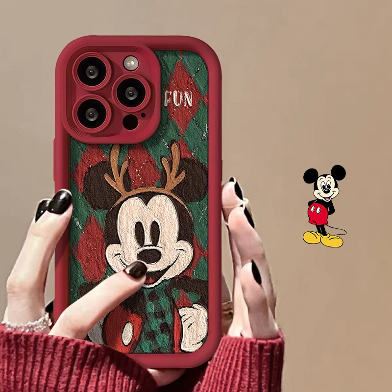 菱格米奇天眼阶梯苹果华为女款vivo/oppo小米iPhone15pro手机壳