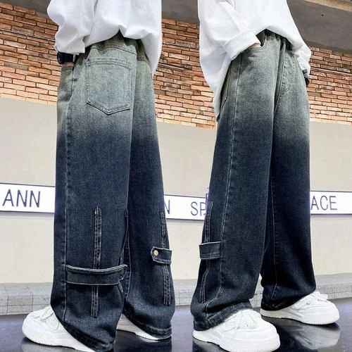 童装男童牛仔裤薄款春秋装2024新款儿童长裤宽松中大童休闲潮直筒