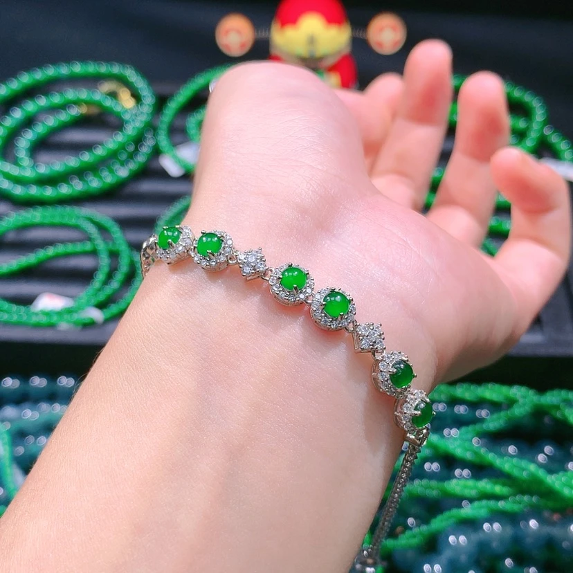 【闪购商品】翡翠手链未镶嵌天然