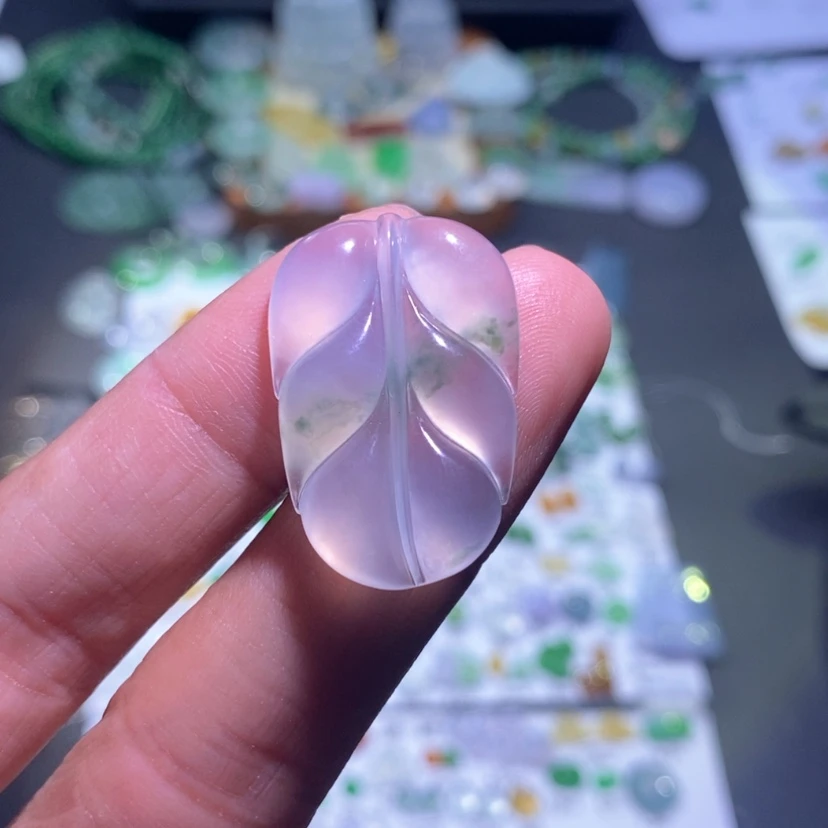 【闪购商品】翡翠挂件未镶嵌叶子
