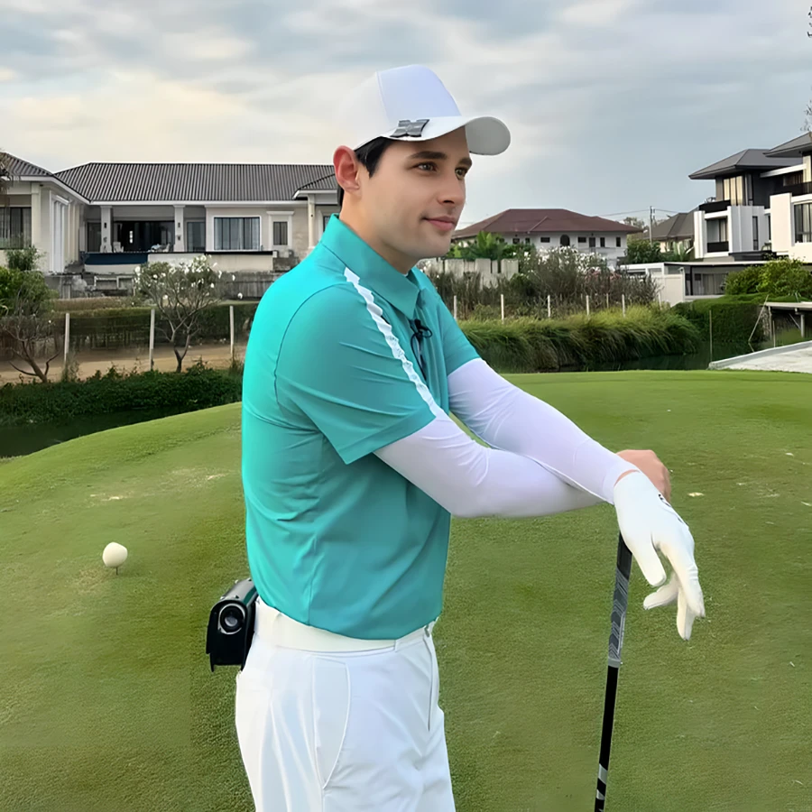 夏季高尔夫袖套男女户外运动防晒冰丝袖护手袖套骑行袖套高能感