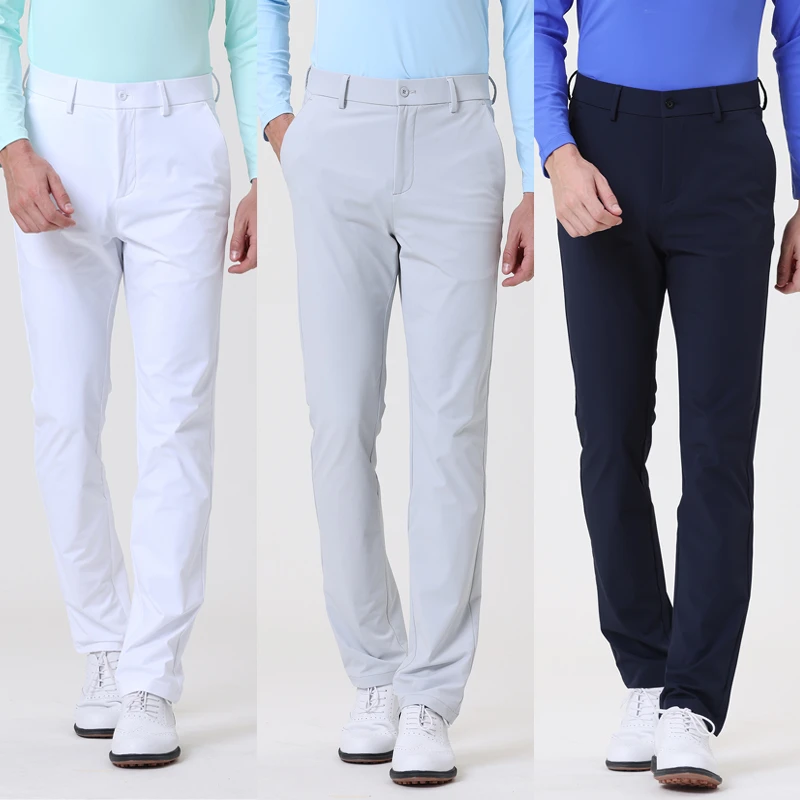 新款高尔夫球长裤男修身弹力运动裤春秋高尔夫服装男裤子直筒长裤