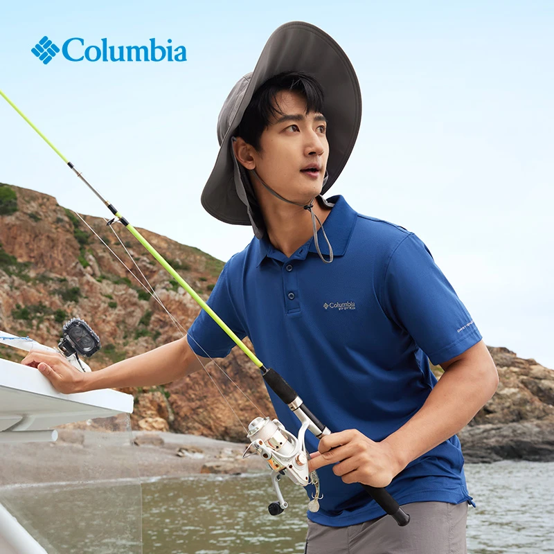 哥伦比亚户外欧若假日风PFG专业钓鱼系列吸湿透气POLO衫FE1038