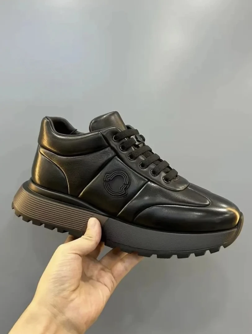 秋冬男款舒适百搭加绒休闲牛皮皮鞋时尚